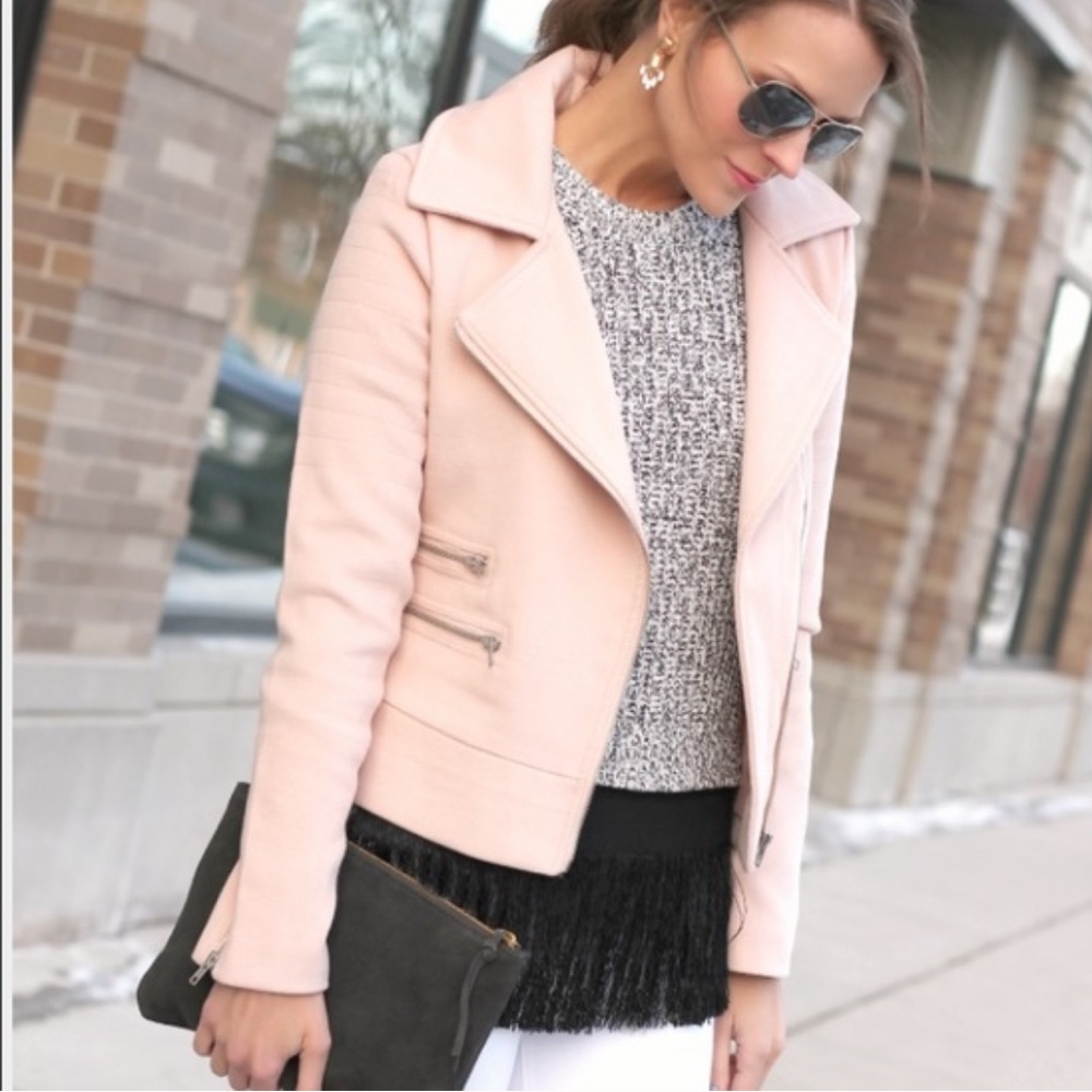 Piperlime Pink Moto Jacket